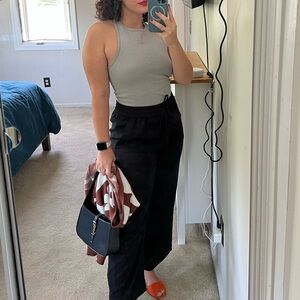 Free people intimately racer back gray top medium / large